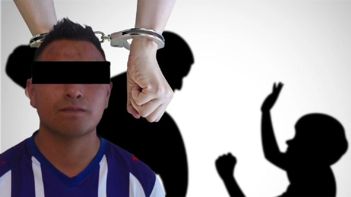 Detienen a un hombre por golpear a su hijo afuera de una escuela en Pachuca
