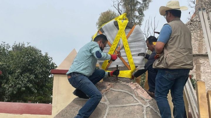 Fracturan pieza prehispánica en Atotonilco de Tula; culpan al delegado Osvaldo Sterpone