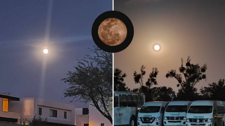 Así se ve por la noche la Luna de Nieve en León