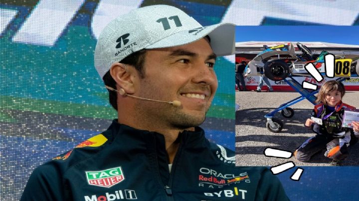 La historia de Emma, la pequeña piloto que sigue los pasos de Checo Pérez