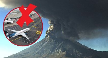 AICM: Aerolíneas cancelan vuelos por actividad del volcán Popocatépetl