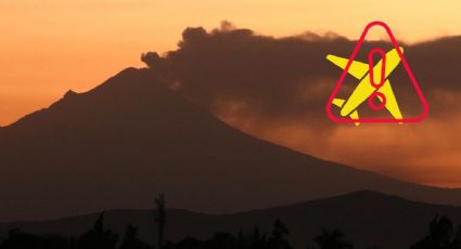 Cenizas del Popocatépetl obligan a cierre de aeropuerto, ahora en Puebla