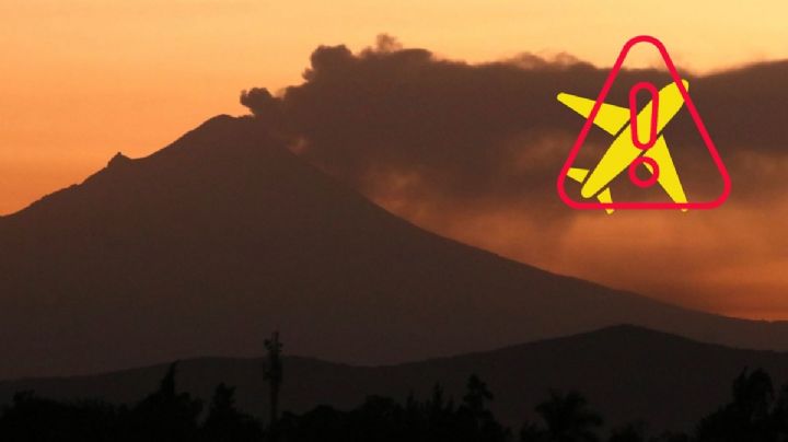 Cenizas del Popocatépetl obligan a cierre de aeropuerto, ahora en Puebla
