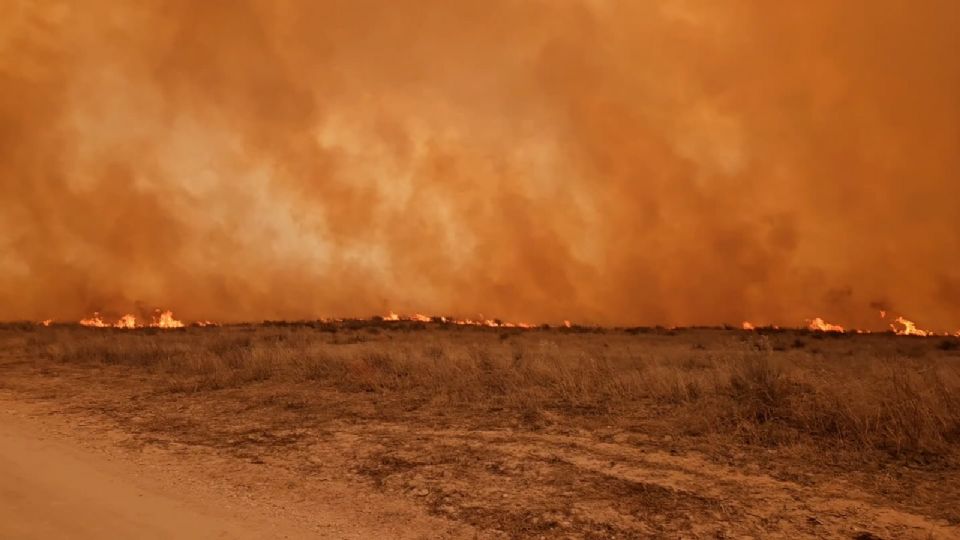 Una treintena de incendios forestales devastan Texas; 6 continúan activos