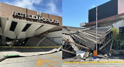 Hotel Expo Plaza Guadalajara: Se desploma estructura, autoridades desalojan a huéspedes y trabajadores | FOTOS