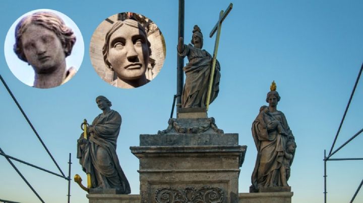 La 4T desfigura La Esperanza, estatua de Tolsá dañada por el sismo 19S