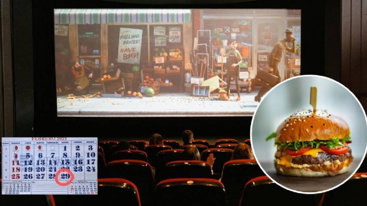 Promociones por año bisiesto en Guanajuato, 2x1 en boletos de cine y hamburguesas gratis