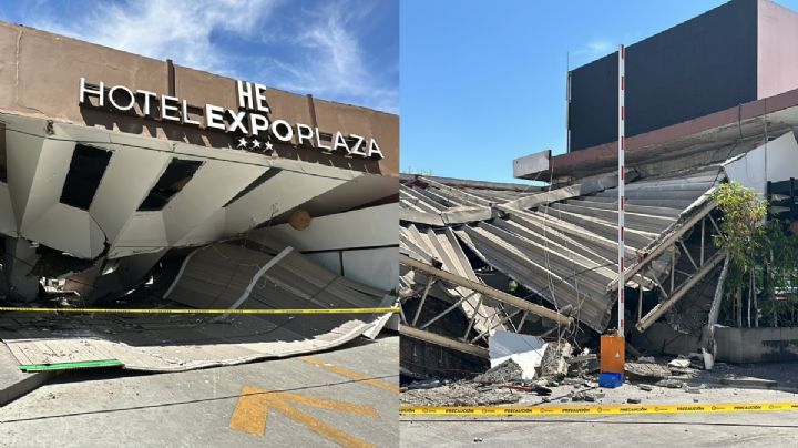 Hotel Expo Plaza Guadalajara: Se desploma estructura, autoridades desalojan a huéspedes y trabajadores | FOTOS