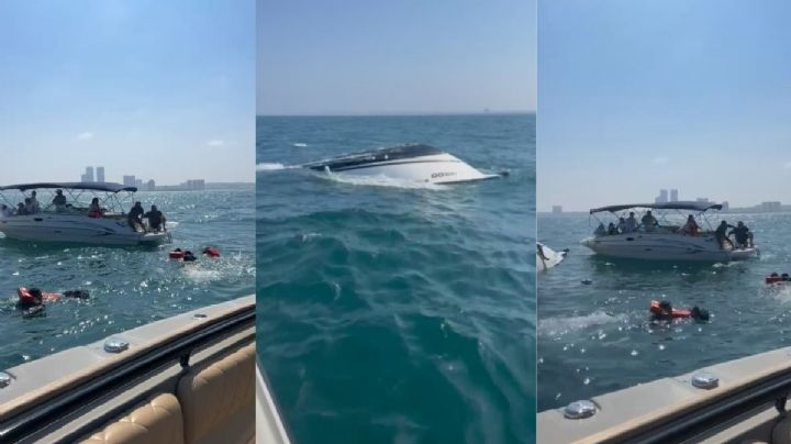 Se hunde lancha en Boca del Río y rescatan a tripulantes; esto se sabe