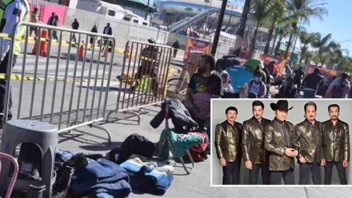 Soportan frío y el sol para ver a los Tigres del Norte en la Feria