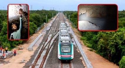 Tren Maya | Derrame de cemento contamina Garra de Jaguar; “empieza a caerse el techo” alertan activistas