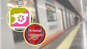 Foto ilustrativa de la nota titulada: Metro CDMX: ¿Por qué el Arsenal de Inglaterra y el Metro Balderas tienen logo parecido?