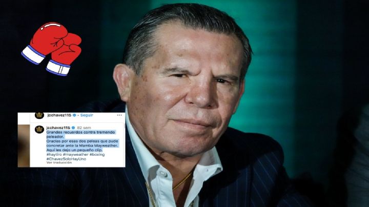 Así lucía Julio César Chávez cuando tumbó en el ring a la Mamba Mayweather