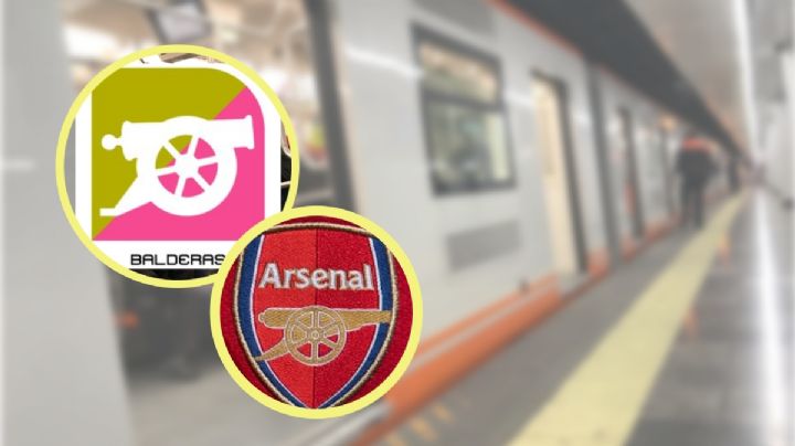 Metro CDMX: ¿Por qué el Arsenal de Inglaterra y el Metro Balderas tienen logo parecido?