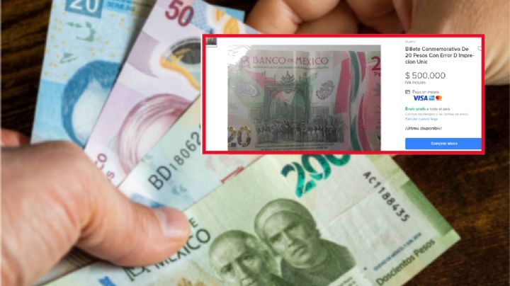 Así es el billete de 20 que se convierte en 500,000 pesos por esta razón