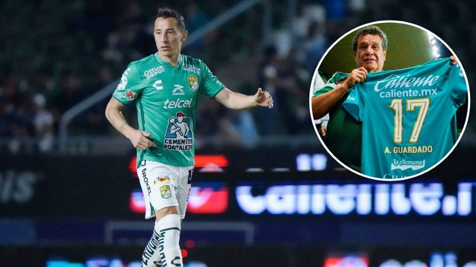 Andrés Guardado entregó la playera que vistió en su debut con el León a su papá.