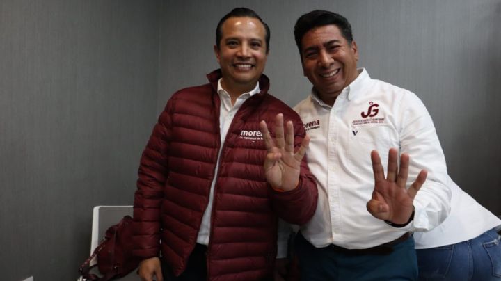 "Llego a casa", dice José Luis Manrique en su llegada a Morena