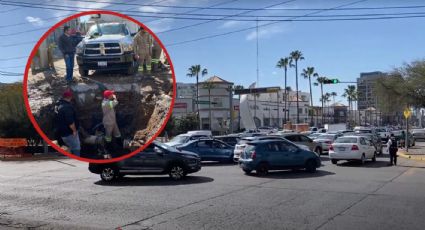 Esta es la causa del caos vial en zona norte de León | VIDEO