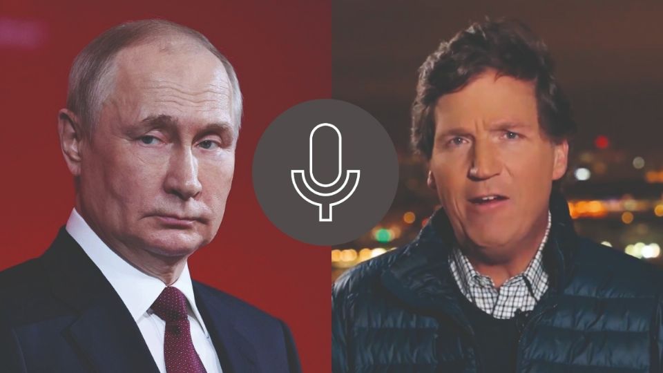 Vladimir Putin y Tucker Carlson