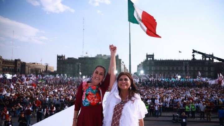 Clara Brugada arranca "crónica de una victoria anunciada" en el Zócalo de la CDMX