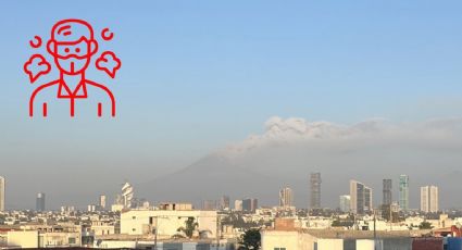 Ceniza del Popocatépetl obliga a emitir mala calidad del aire en Puebla