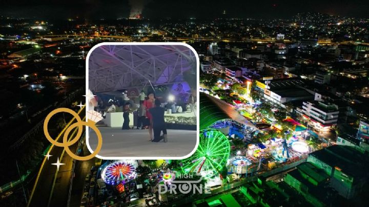 ¡Acepto! Novio pide matrimonio en medio de la Feria del Petróleo de Poza Rica