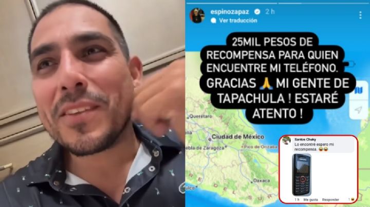 Espinoza Paz ruega para que le devuelvan su celular en Chiapas y desata burlas