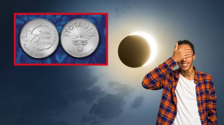Eclipse total 2024: Así puedes conseguir la moneda conmemorativa del "anillo de fuego"