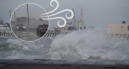 Surada y nuevo frente frío en Veracruz; este día entrarán rachas de viento "violentas"