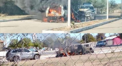 Sicarios se enfrentan en Tubutama, Sonora; prenden fuego a camioneta