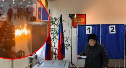 Arrancan elecciones en Rusia, entre incendios y bombas molotov en las urnas
