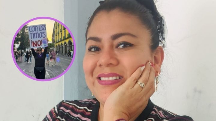 Marchan por Abi García, maestra del CBTIS de Actopan privada de la libertad