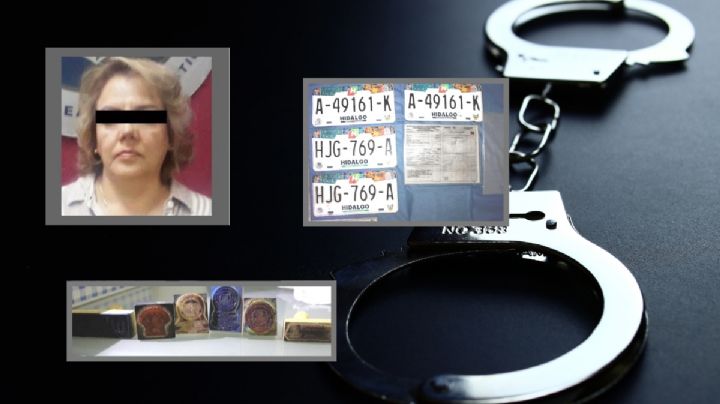 Decomisan documentos oficiales falsos de la Semot en Pachuca; una mujer detenida