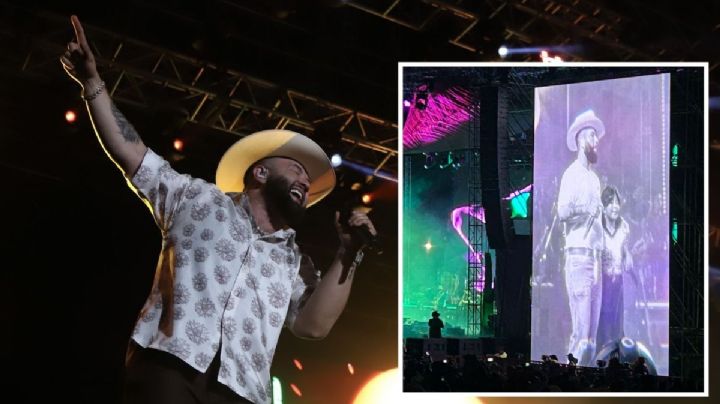 Carín León sube a niña al escenario a cantar con él, en concierto en Veracruz