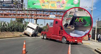 Camión recolector de basura se queda sin frenos sobre bulevar Colosio