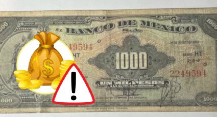 Así es el billete de 1,000 más antiguo; vale 650,000 pesos