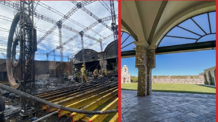 Bajo las cenizas: así quedó el lujoso salón de fiestas incendiado en San Miguel de Allende