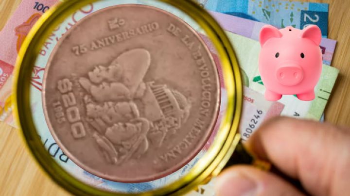Así luce la moneda de 200 que vale más de 100,000 pesos