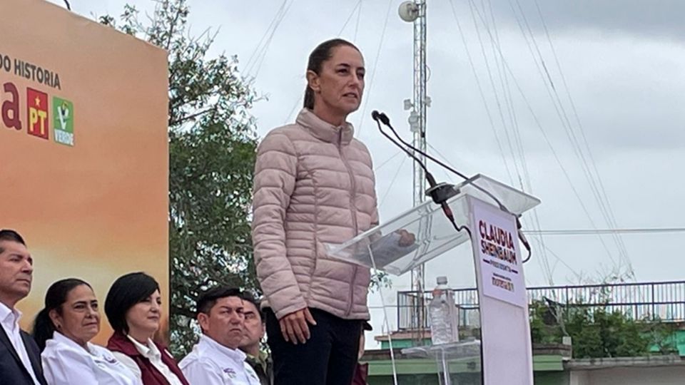 Sheinbaum en campaña en Tamaulipas