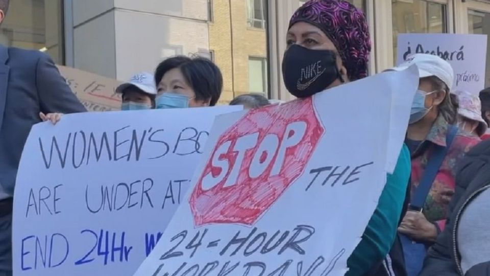 Trabajadoras inmigrantes en Nueva York piden fin al 'inhumano' turno de trabajo de 24 horas