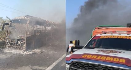 Psicosis por quema de autobús en Chiapas; choferes paran labores por temor a crimen organizado