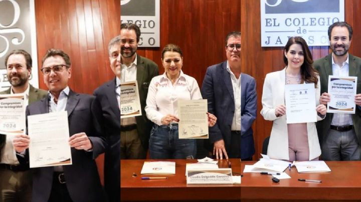 Candidatos a la gubernatura  de Jalisco se reúnen y firman compromiso para evitar corrupción
