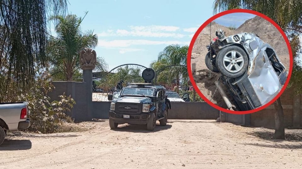 Dentro de la finca, cuya entrada está decorada con gárgolas, estaban vehículos de todo tipo. La camioneta de la mujer secuestrada había sido enterrada.