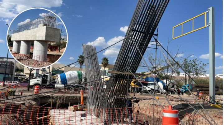 Así avanza el puente vehicular frente al motel Montebello, por el Metropolitano