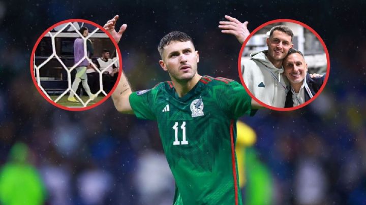 La polémica reacción del "Chaco" Giménez tras la furia de Santi en la Selección Mexicana