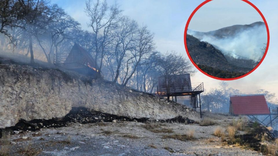 Cientos de hectáreas se incendiaron la tarde de este domingo; el fuego arrasó con cabañas en Santa Rosa.