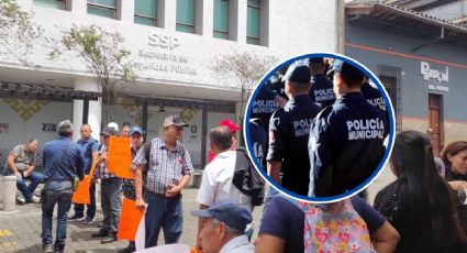 ¿Por qué se manifestaron expolicías en Xalapa este lunes 25 de marzo?