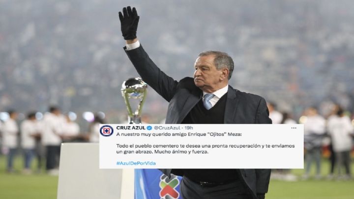 El estado de salud de “El Ojitos” Meza: Cruz Azul le dedica conmovedor mensaje