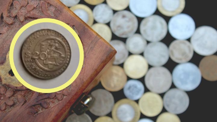 Así es la moneda de 20 pesos más pequeña; se vende en 180,000 pesos