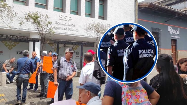 ¿Por qué se manifestaron expolicías en Xalapa este lunes 25 de marzo?